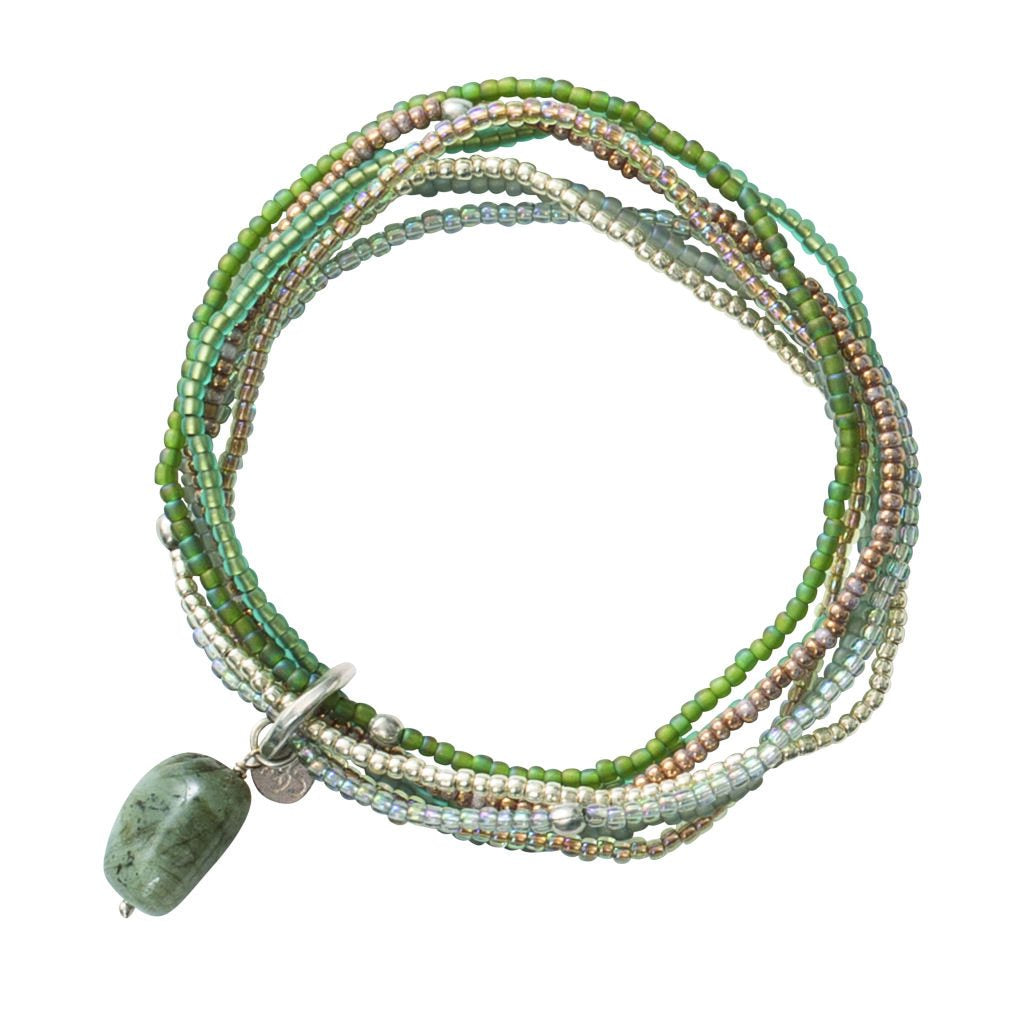 Nirmala Labradorite Silver Colored Bracelet