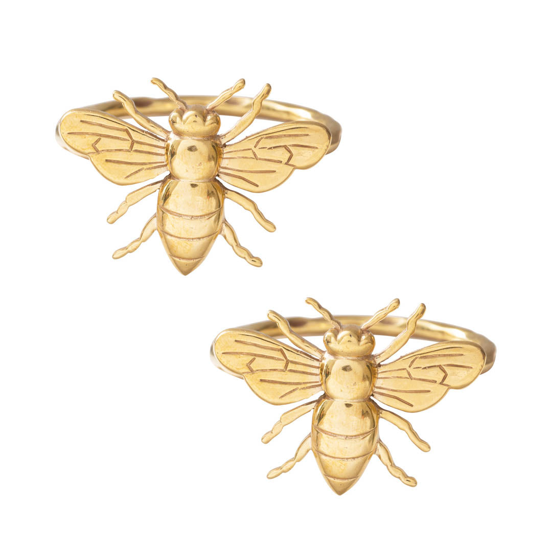 Napkin Ring Set Bee