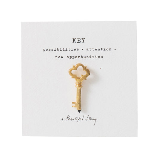 Brooch Key Gold