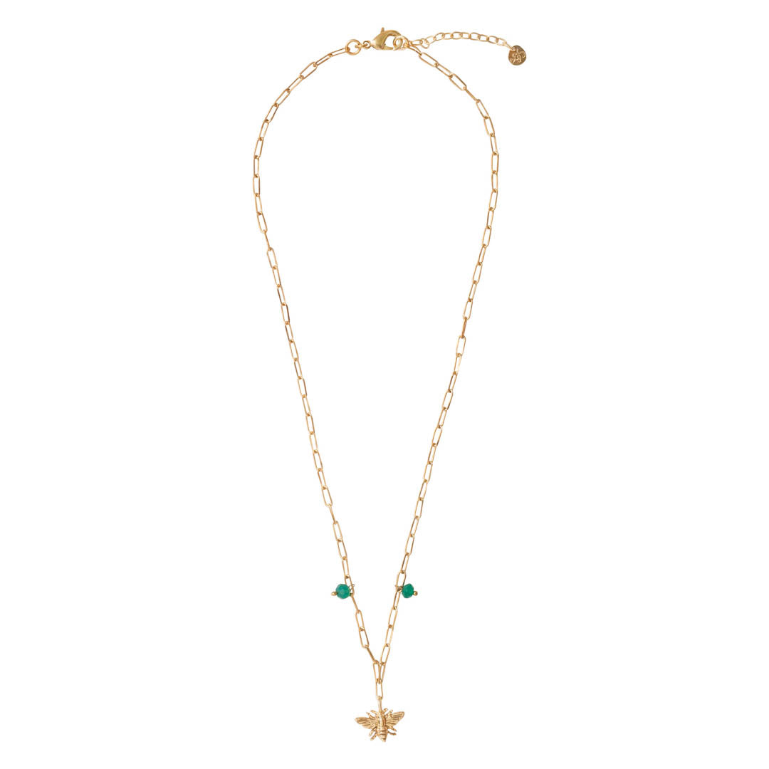 Goodness Aventurine Gold Necklace