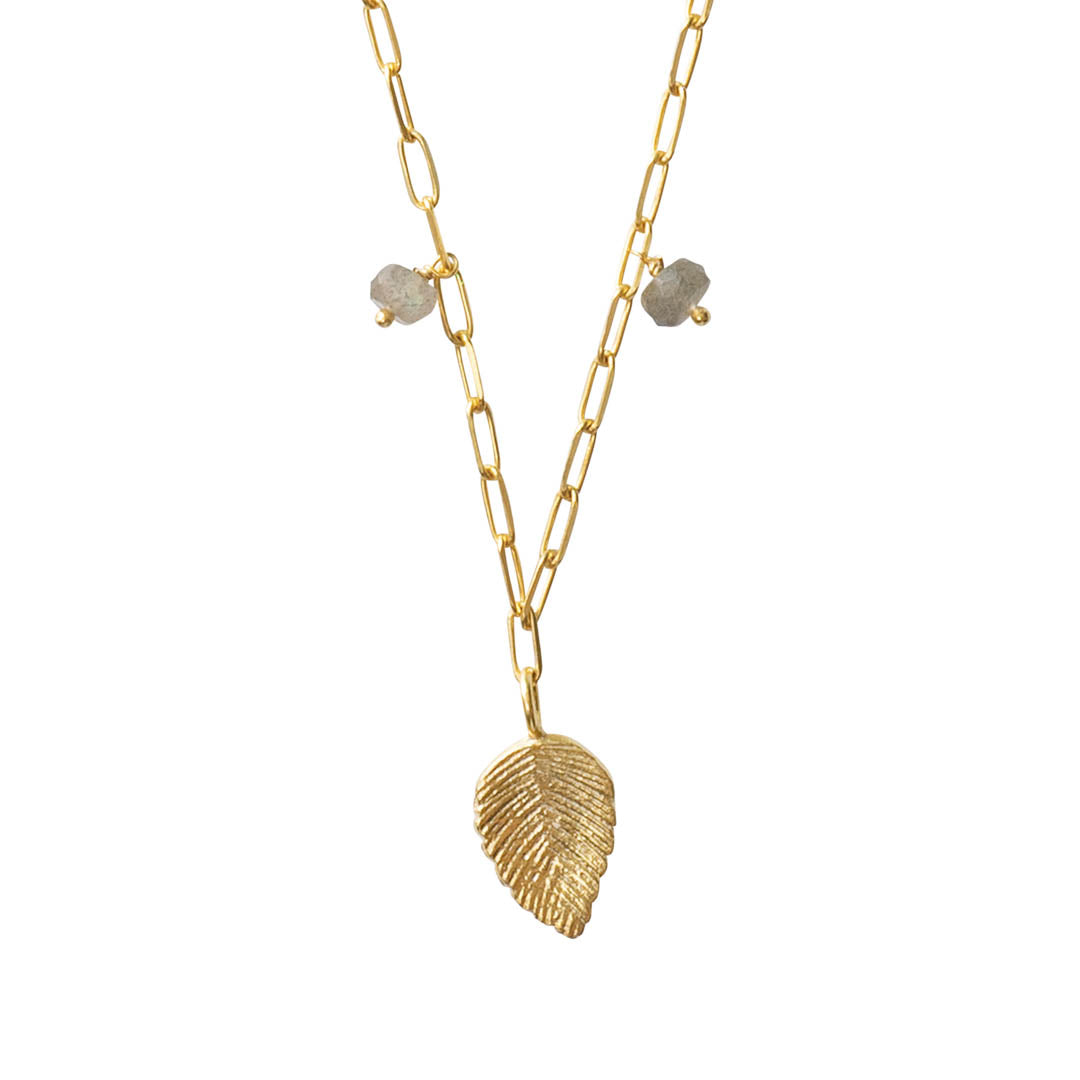 Goodness Labradorite Gold Necklace