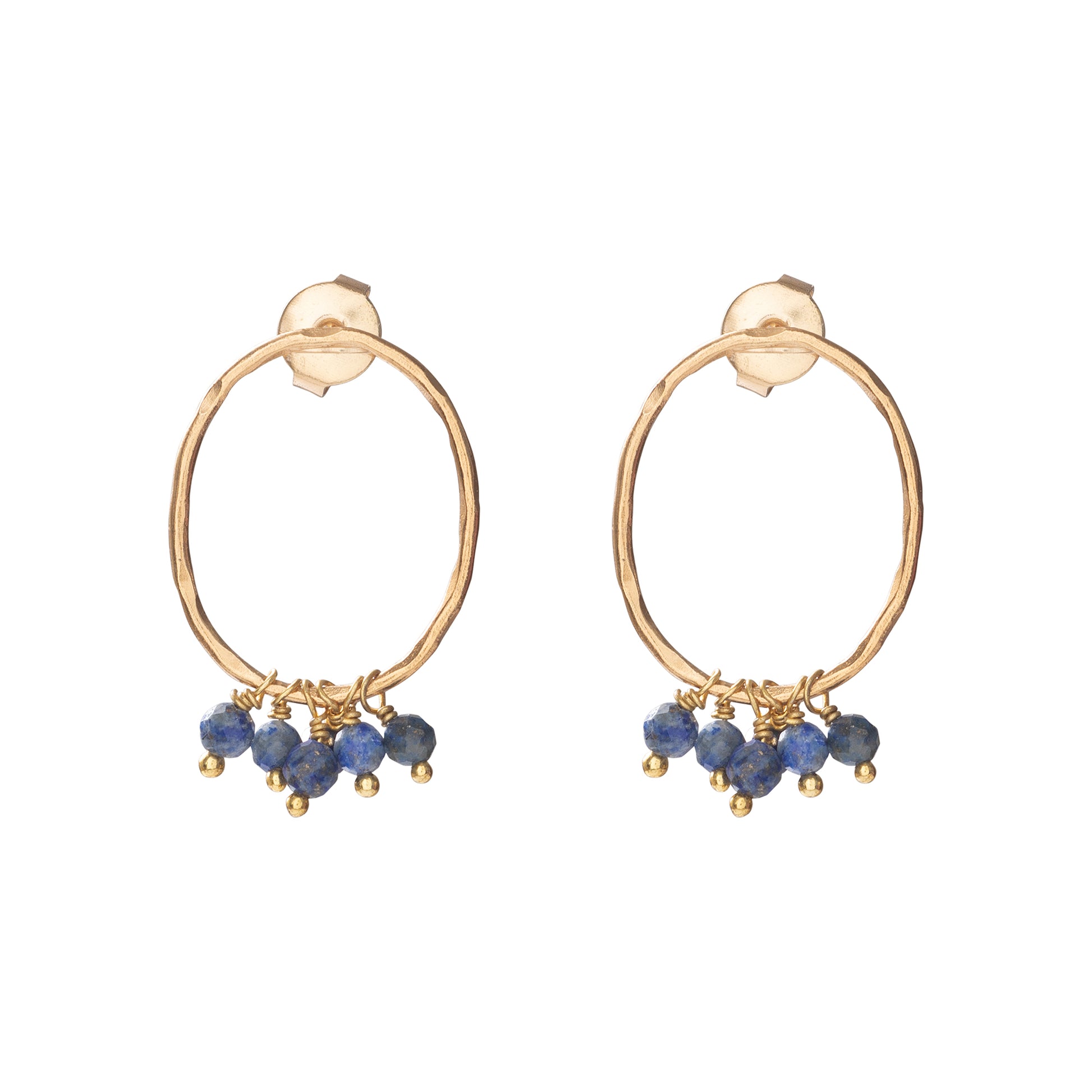 Serenity Lapis Lazuli Gold Plated Earrings