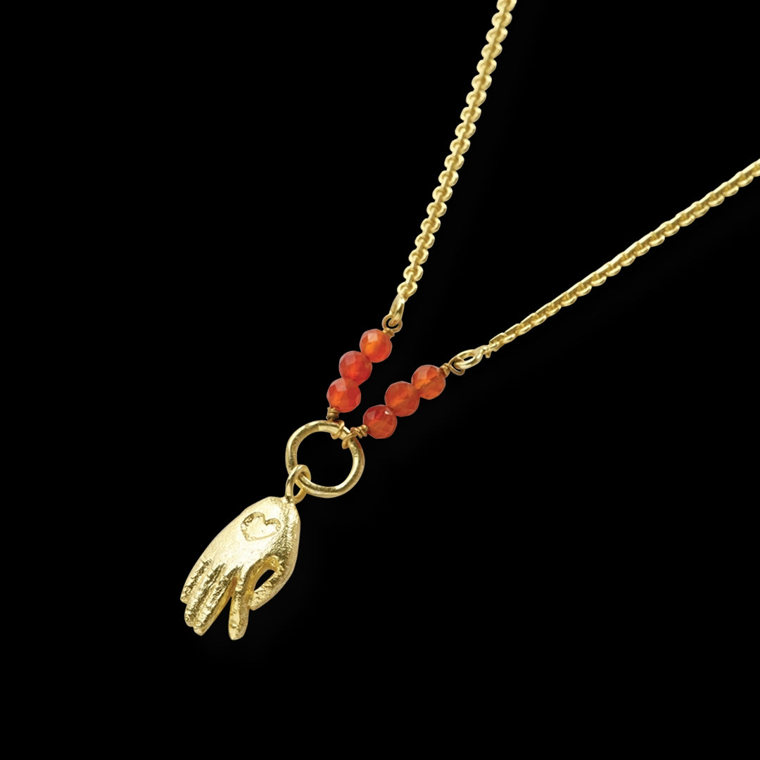 Reliable Carnelian Necklace Gold Plated