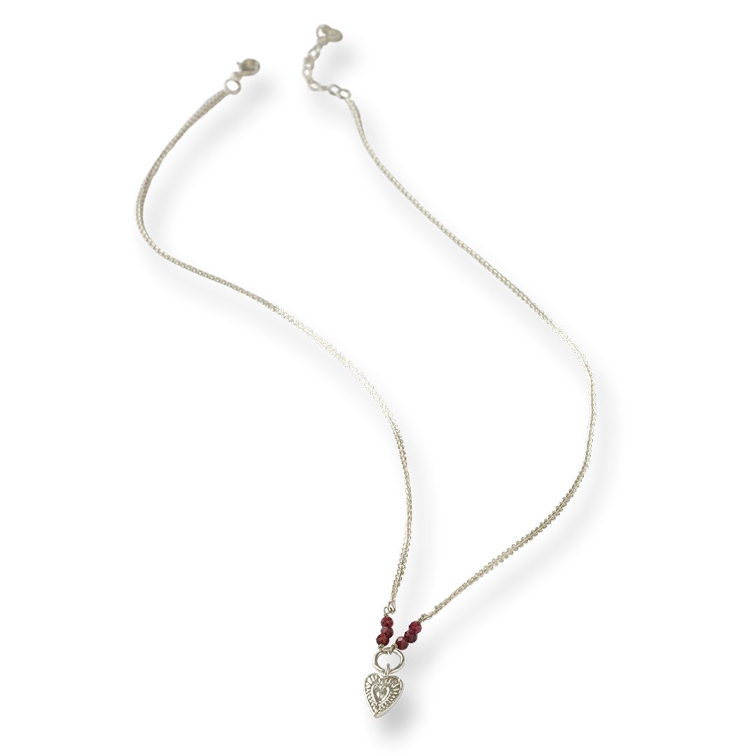 Reliable Garnet Necklace Silver Plated