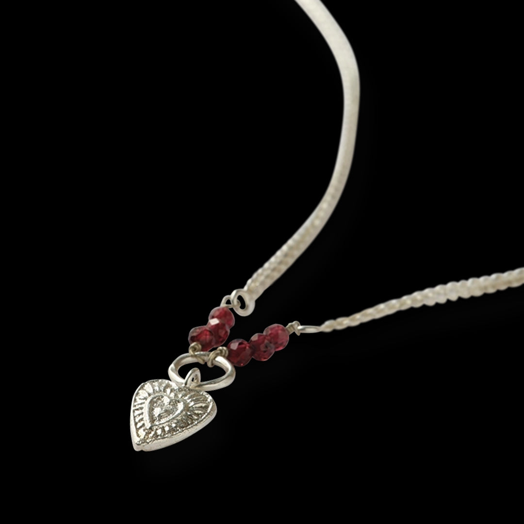 Reliable Garnet Necklace Silver Plated