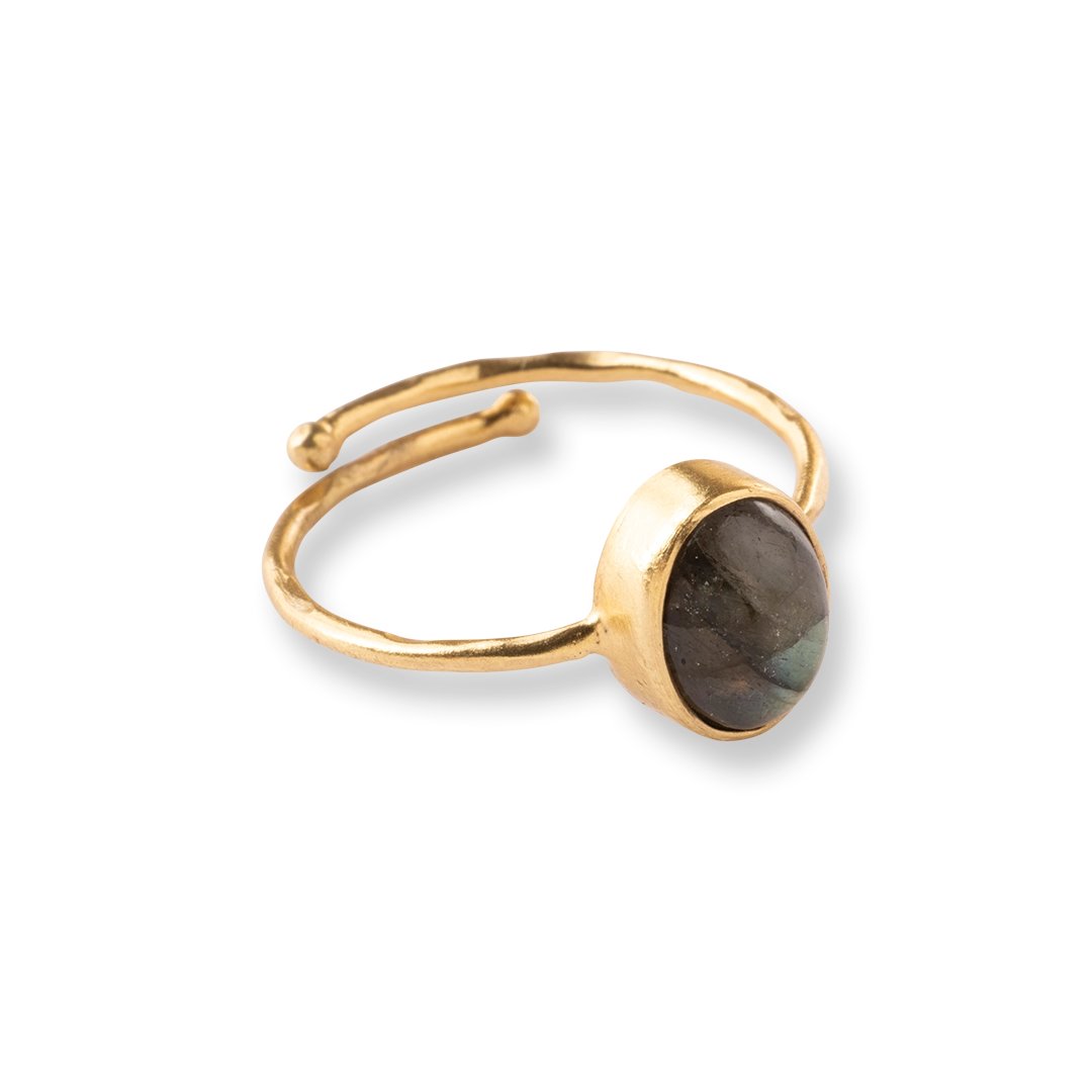 Visionary Labradorite Ring Gold Plated