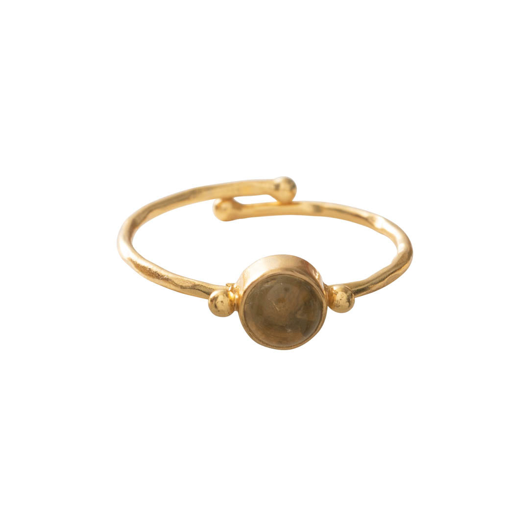 Faithful Citrine Gold Plated Ring