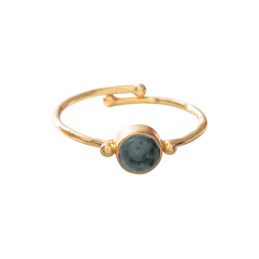 Faithful Labradorite Gold Plated Ring