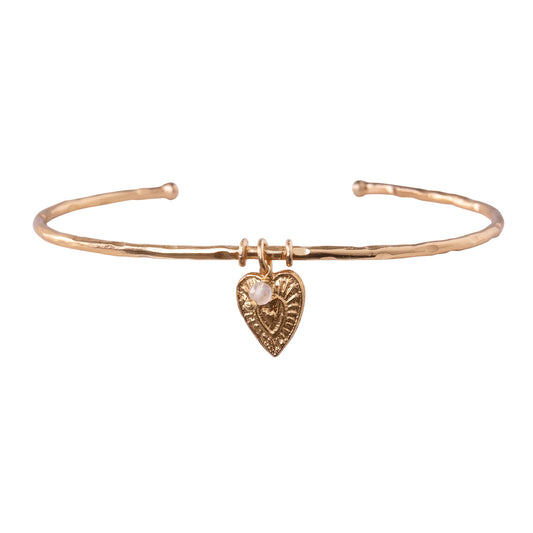 Memory Rose Quartz Gold Plated Bracelet