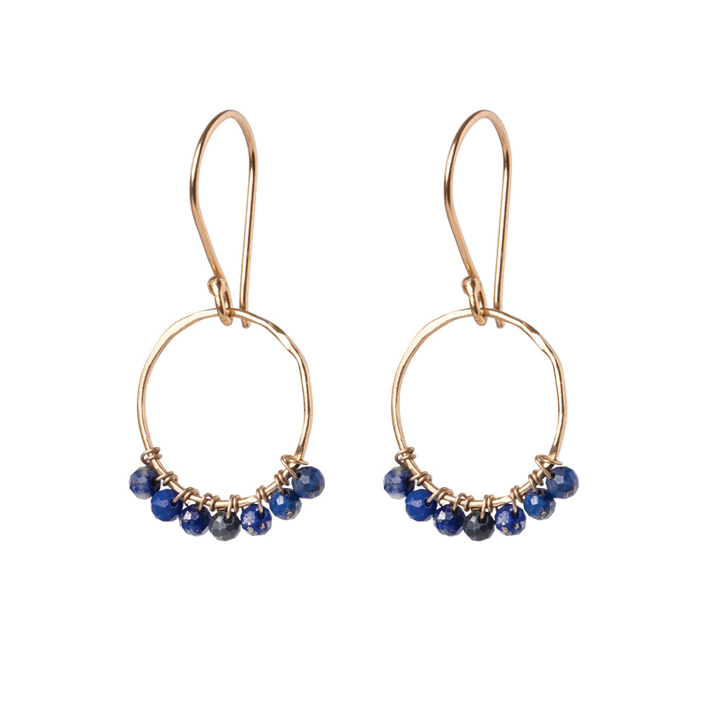 Compassion Lapis Lazuli Gold Plated Earrings