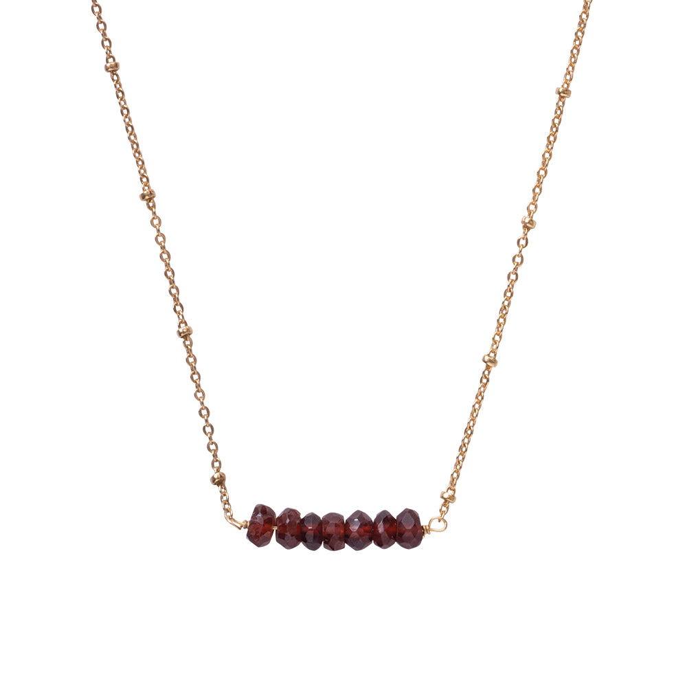 Gift Set Power Garnet Gold Plated