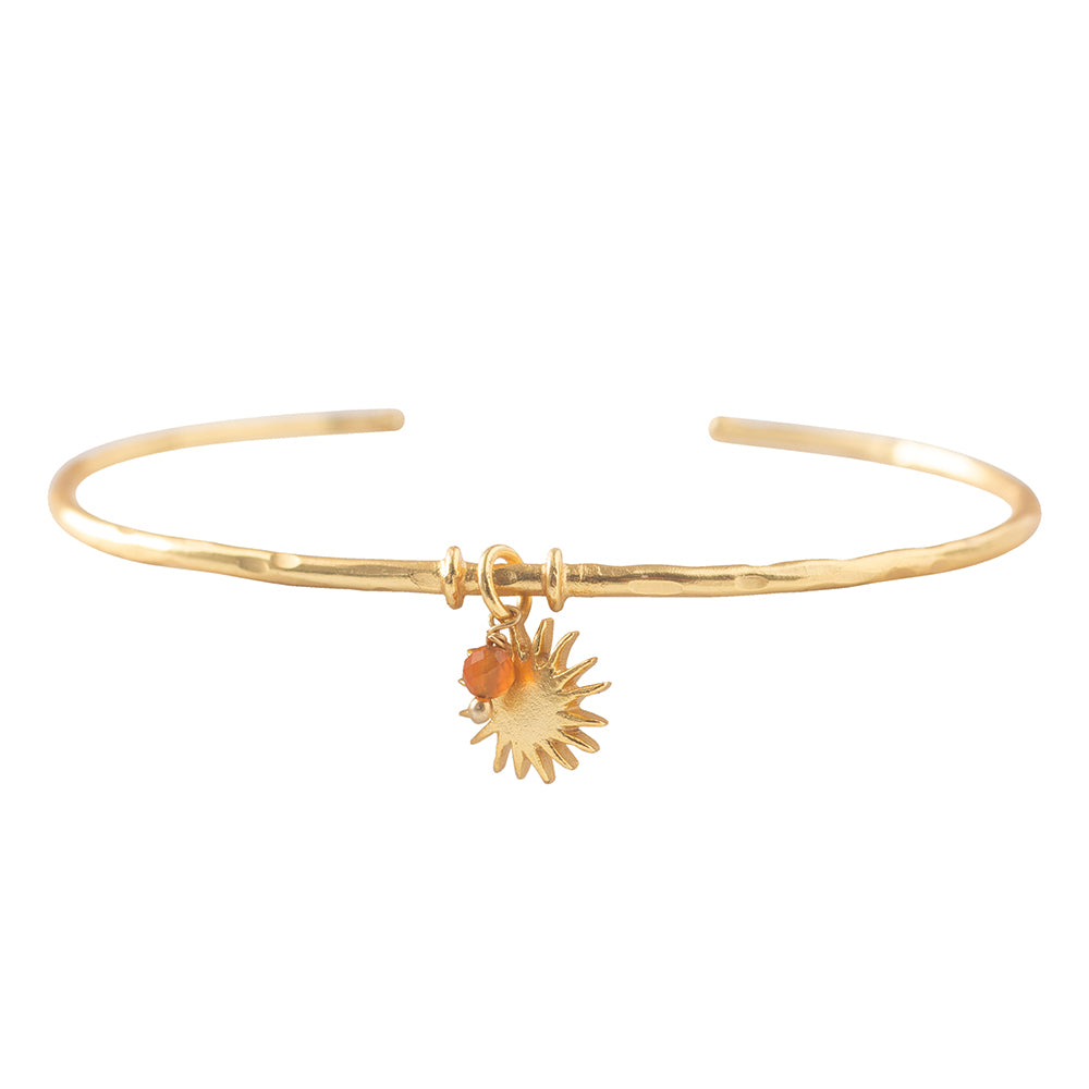 Memory Carnelian Gold Plated Bracelet