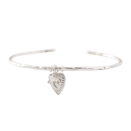 Memory Rose Quartz Silver Plated Bracelet