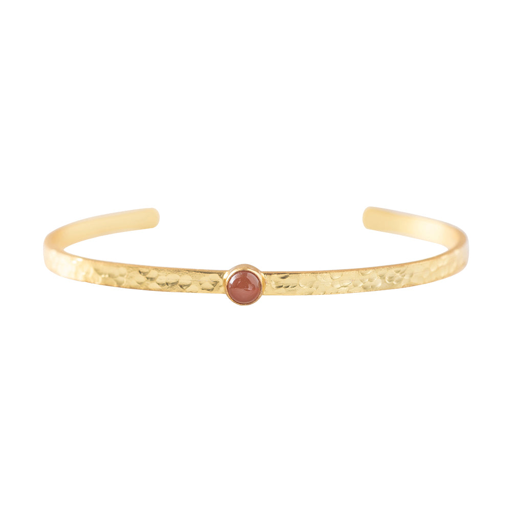 Sensitive Carnelian Gold Plated Bracelet