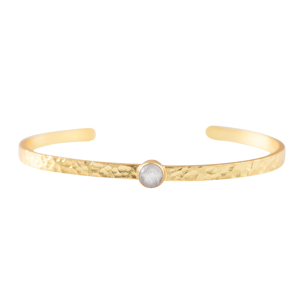 Sensitive Moonstone Gold Plated Bracelet