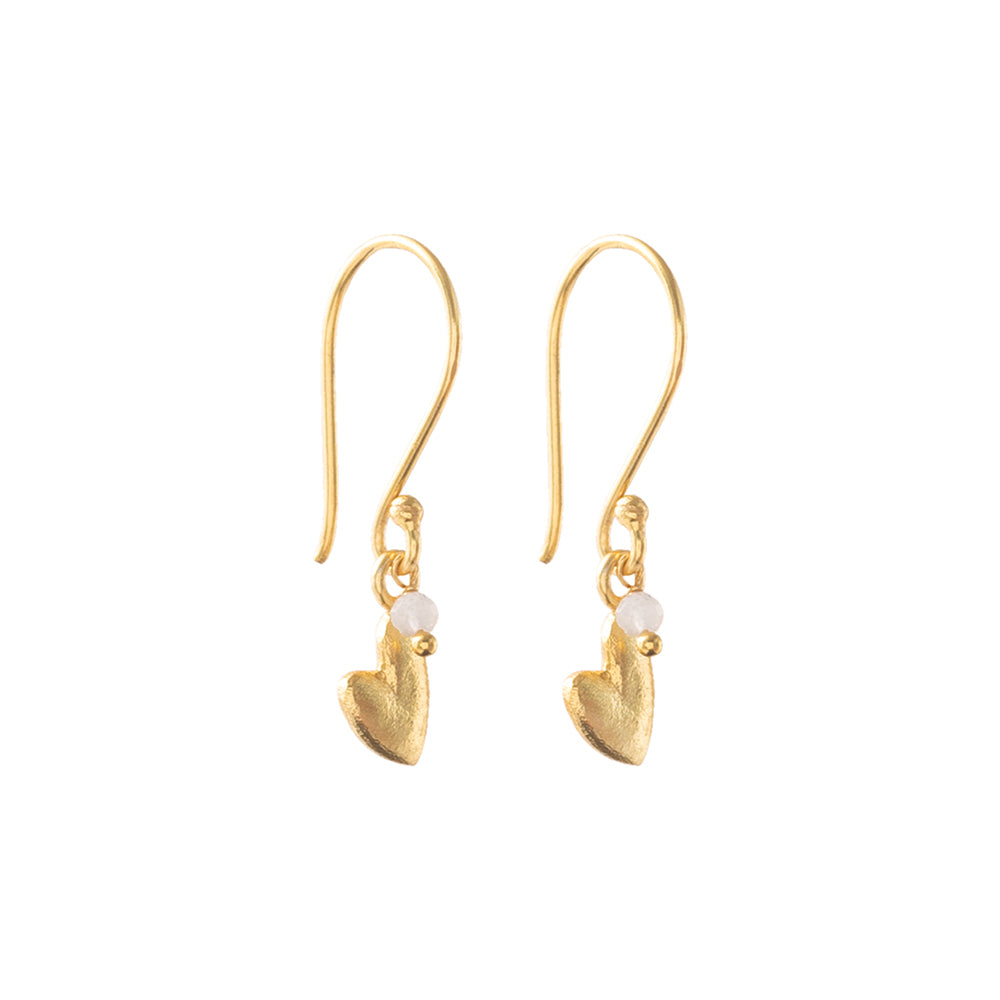 Generous Moonstone Gold Plated Earrings