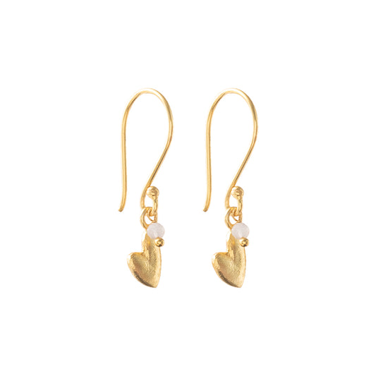 Generous Moonstone Gold Plated Earrings