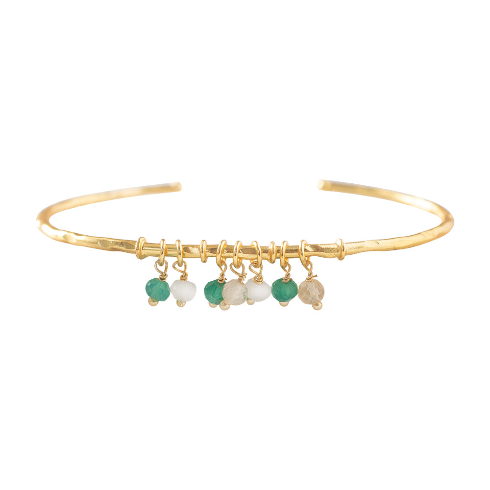 Posy Aventurine Citrine Moonstone Gold Plated Bracelet