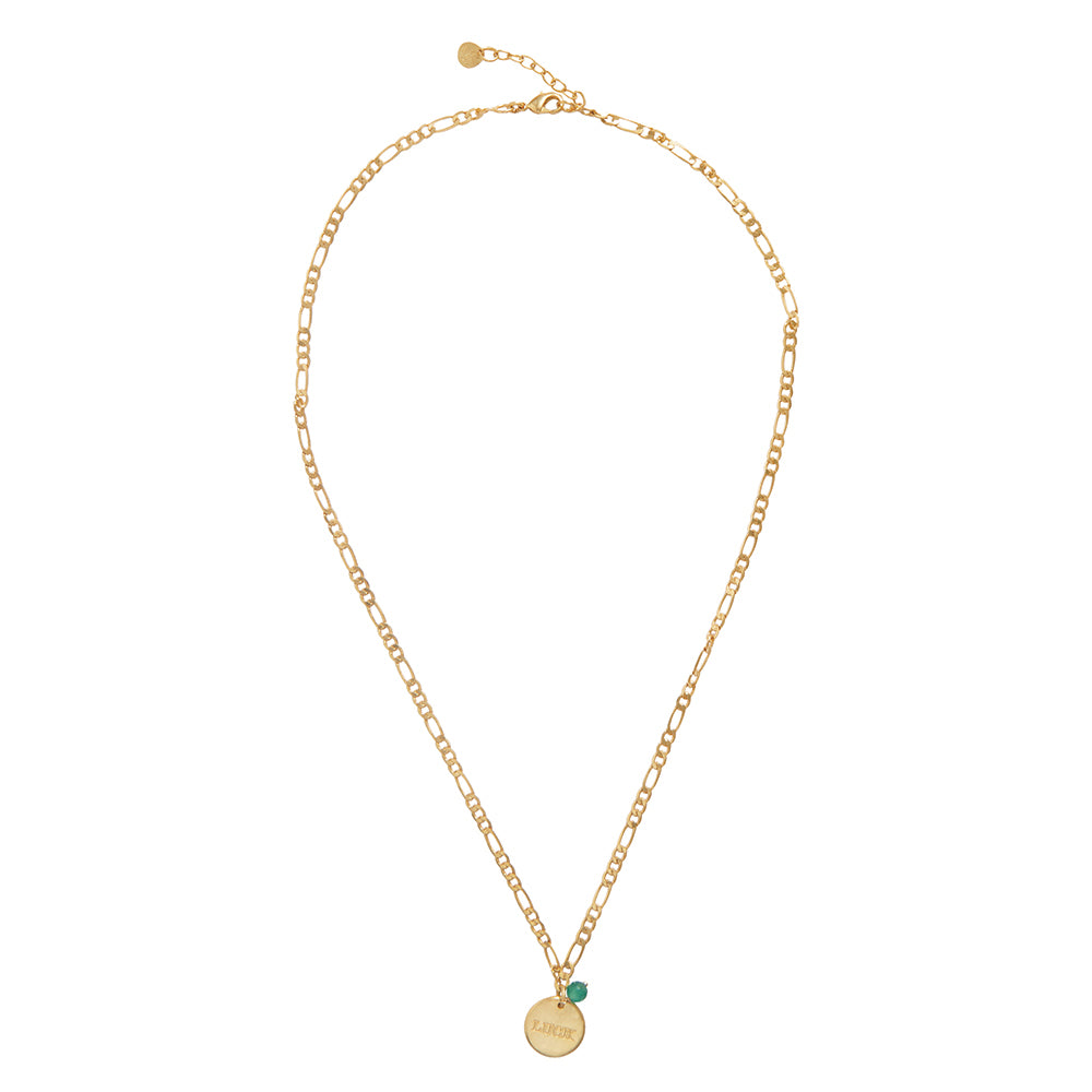 Idol Aventurine Gold Plated Necklace