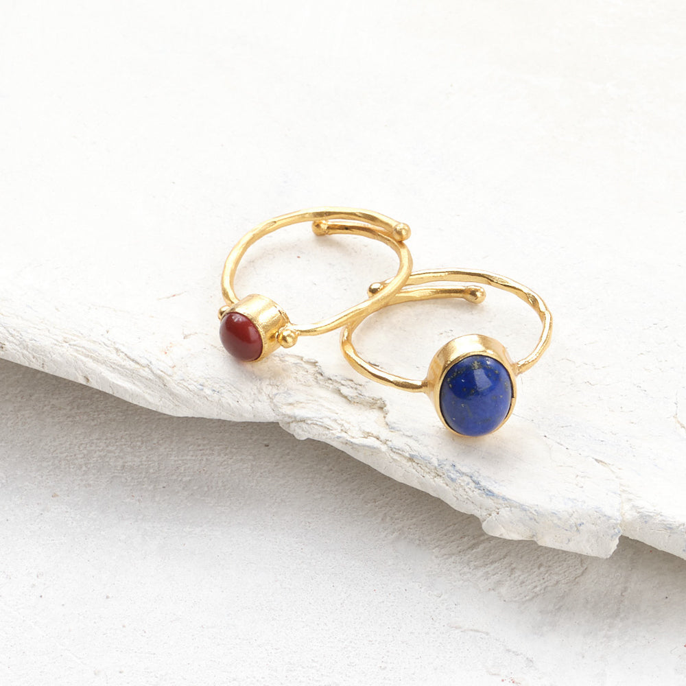 Visionary Lapis Lazuli Gold Plated Ring