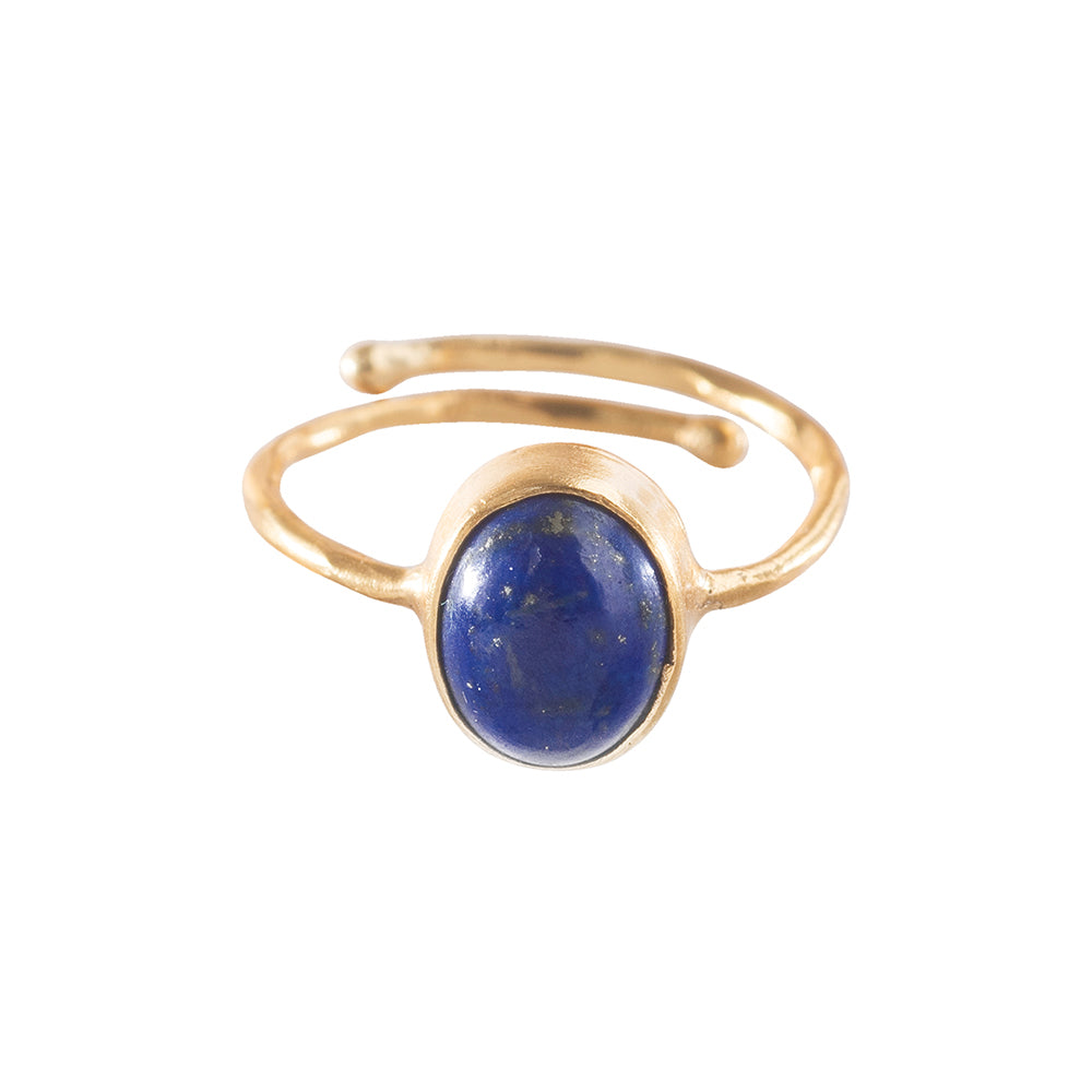 Visionary Lapis Lazuli Gold Plated Ring