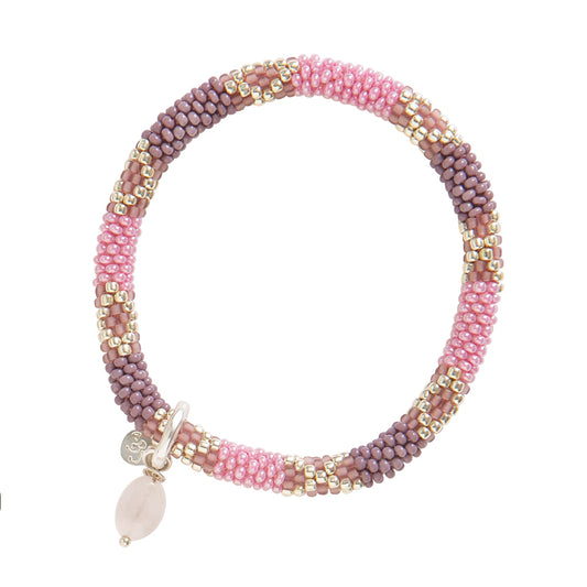 Impulsive Rose Quartz Silver Colored Bracelet