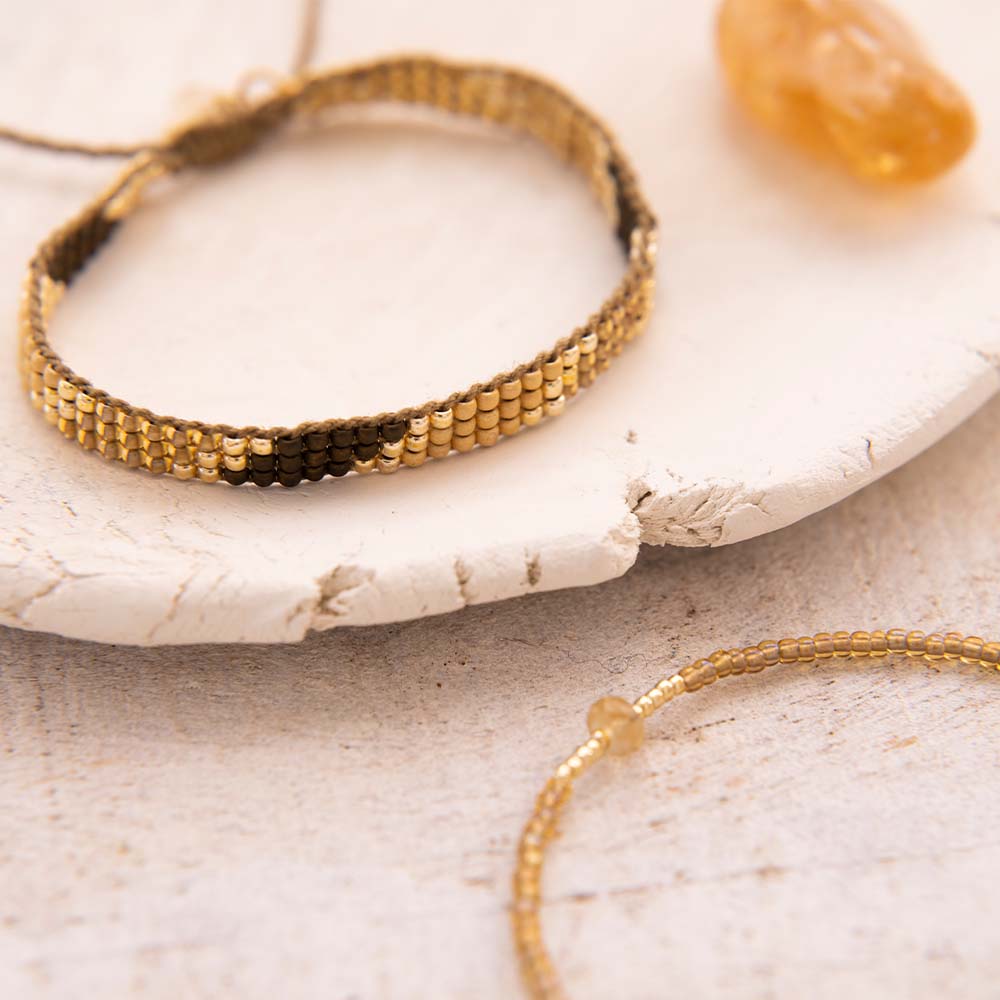 Commitment Citrine Gold Colored Bracelet