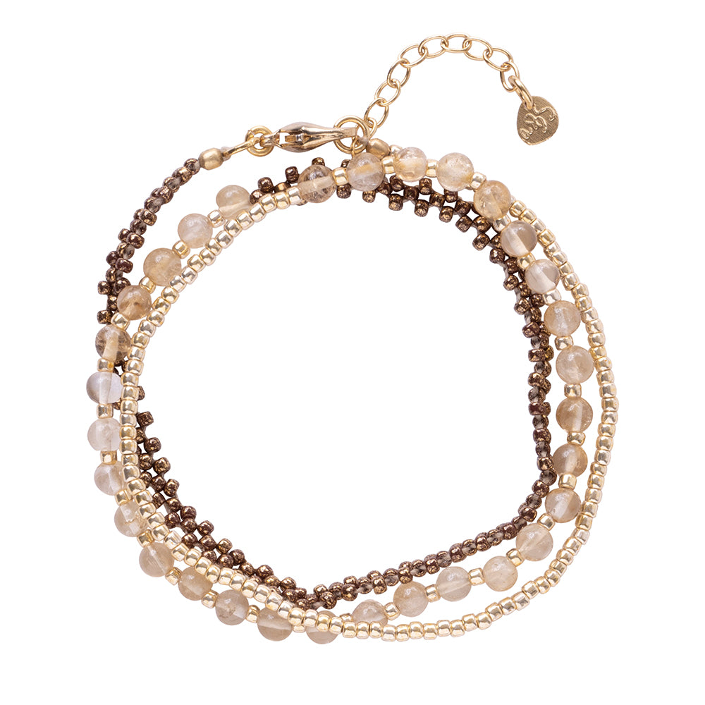 Beloved Citrine Gold Colored Bracelet