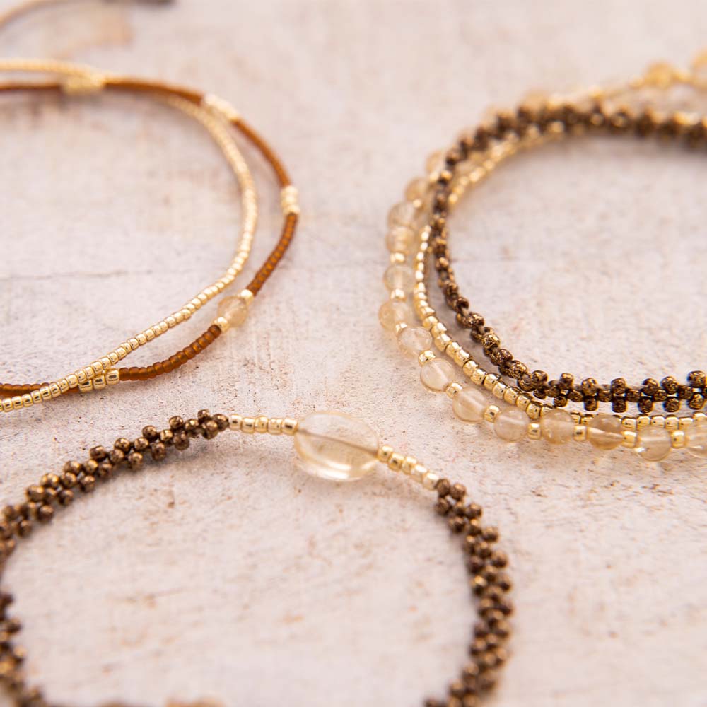 Beloved Citrine Gold Colored Bracelet