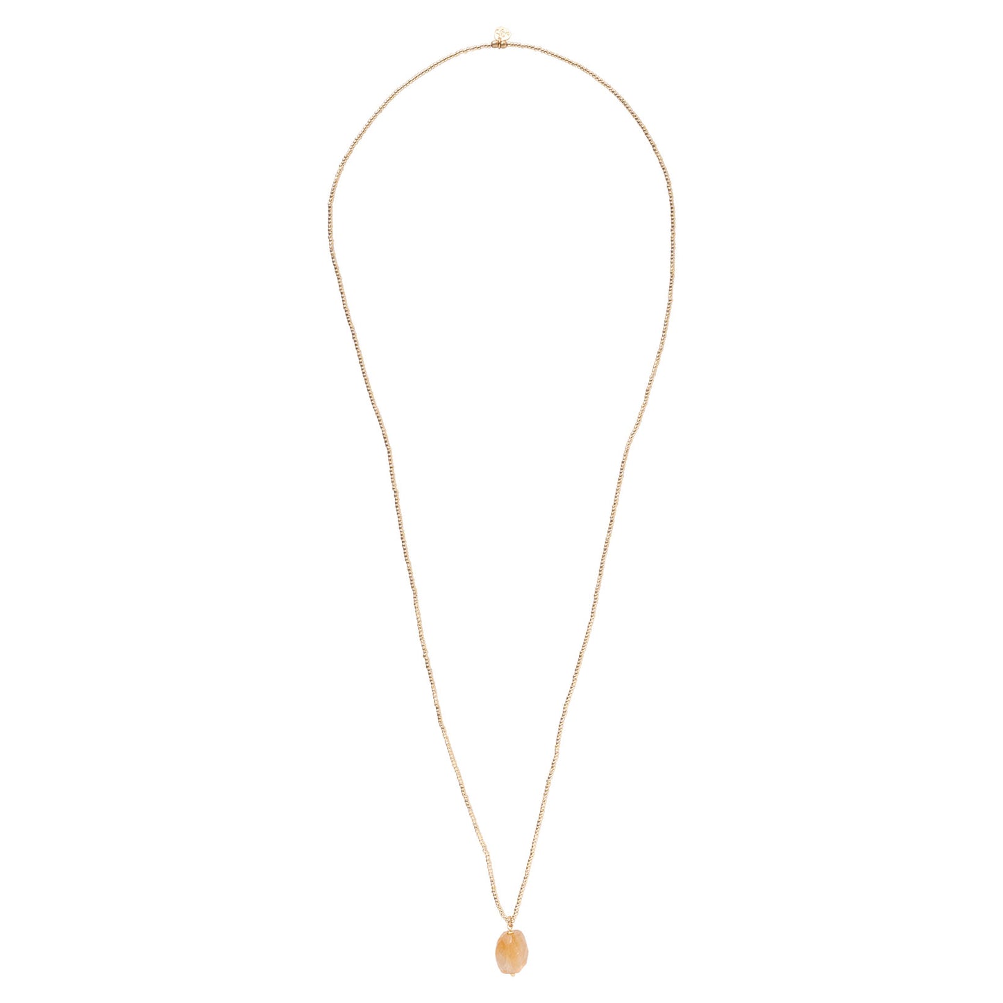 Calm Citrine Gold Colored Necklace