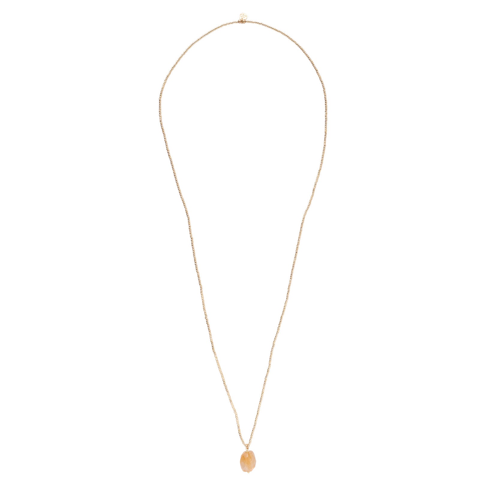 Calm Citrine Gold Colored Necklace