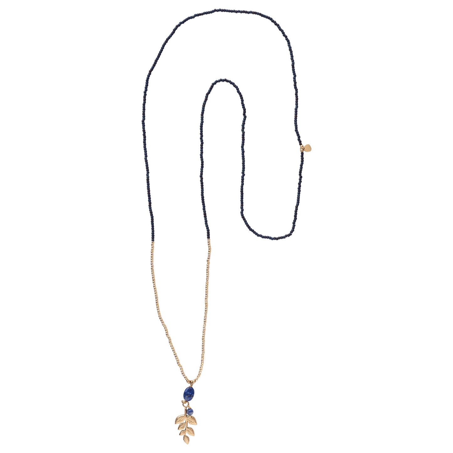 Blessing Lapis Lazuli Gold Colored Necklace