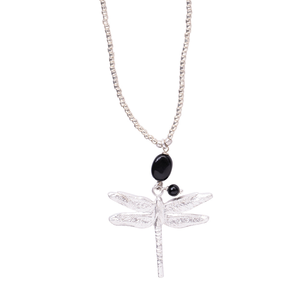 Blessing Black Onyx Silver Colored Necklace