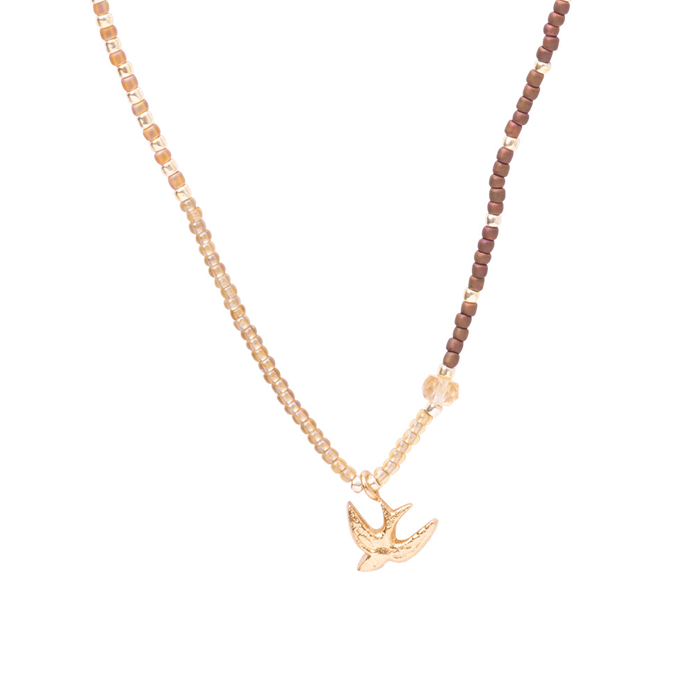 Feel Citrine Gold Colored Necklace