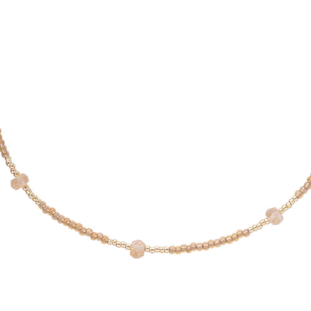 Brightly Citrine Gold Colored Necklace