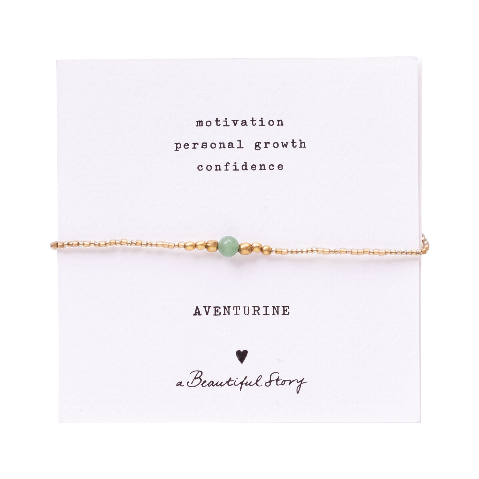 Iris Card Aventurine Gold Colored Bracelet