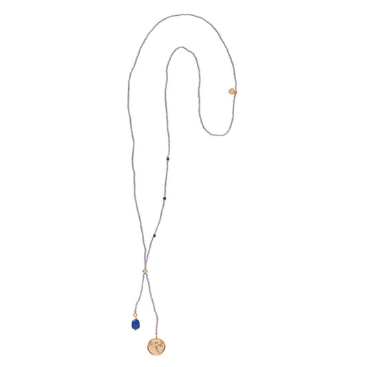 Purpose Lapis Lazuli Gold Colored Necklace