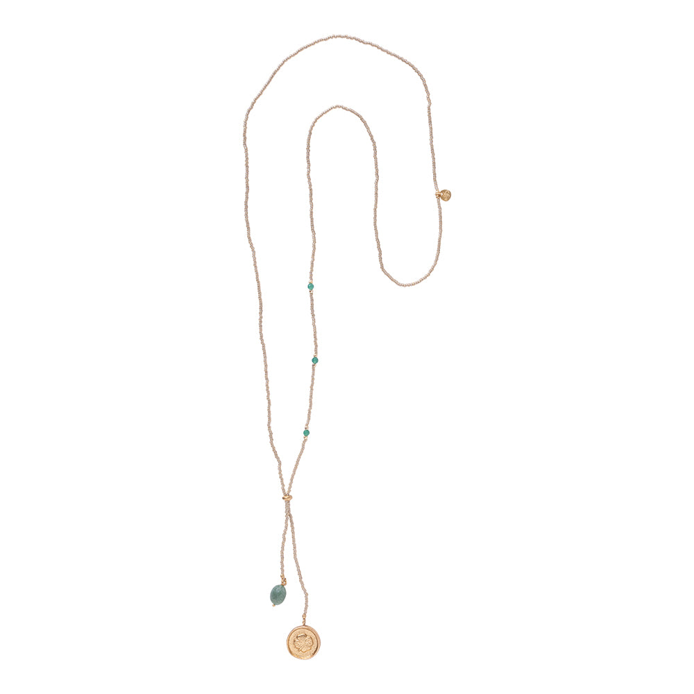 Purpose Aventurine Gold Colored Necklace