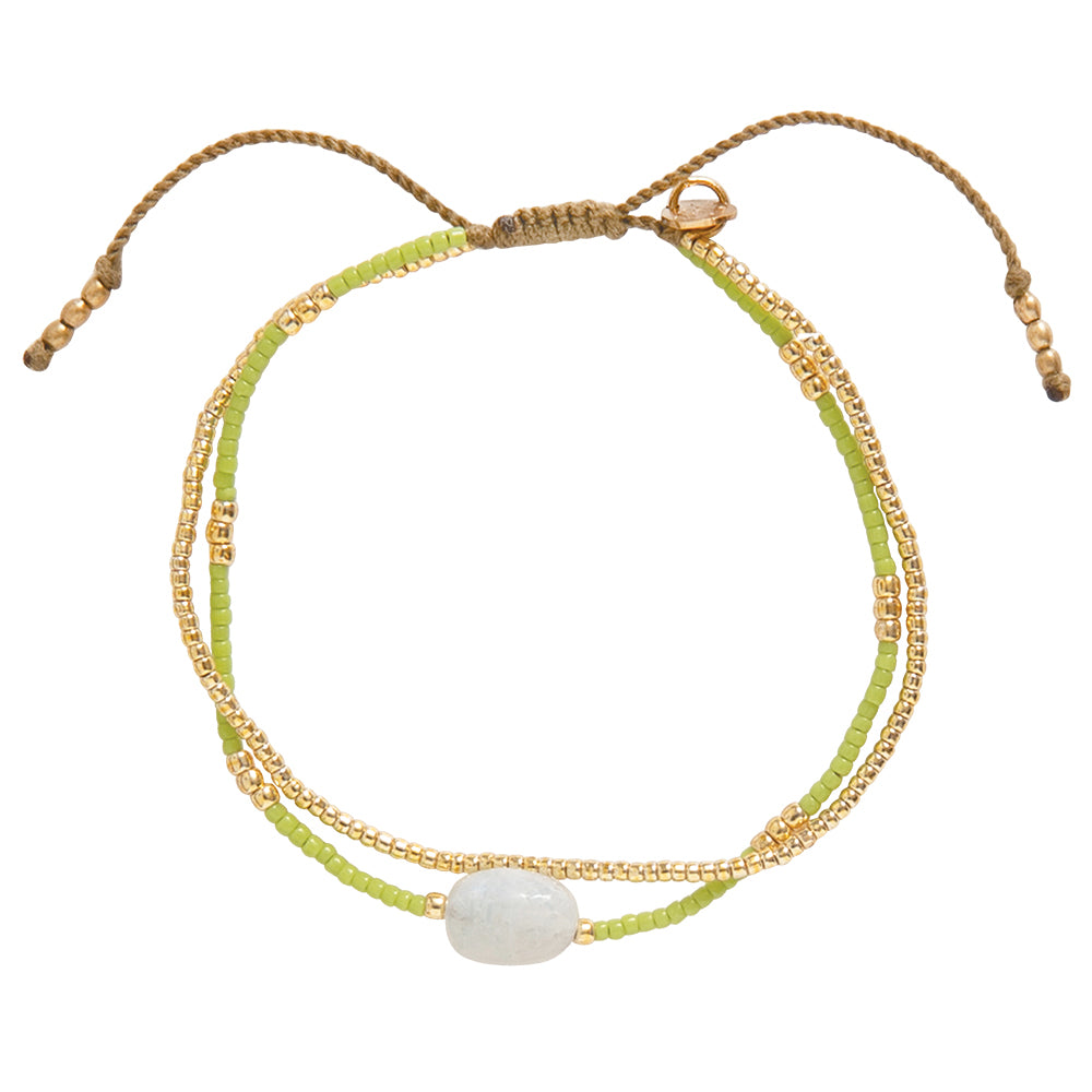 Feeling Moonstone Gold Colored Bracelet