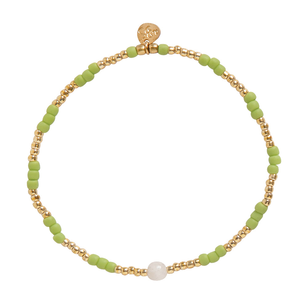 Splash Moonstone Gold Colored Bracelet