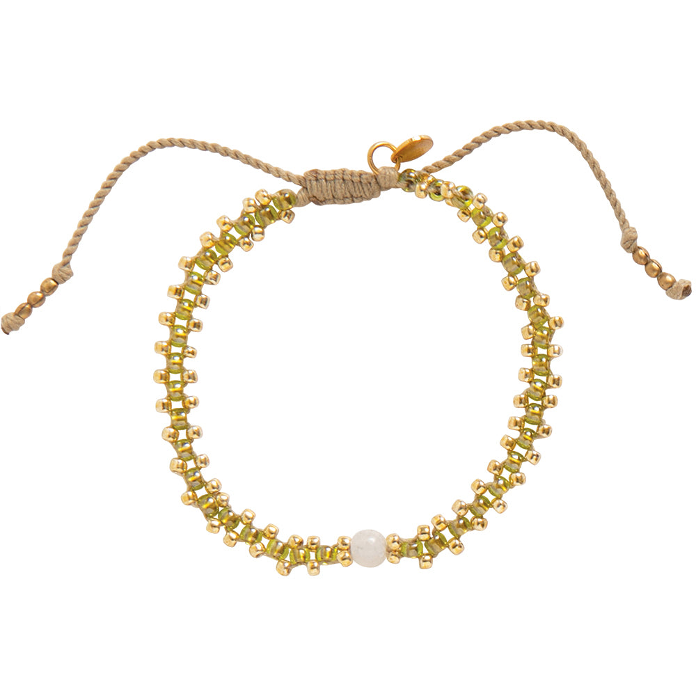 Eternal Moonstone Gold Colored Bracelet