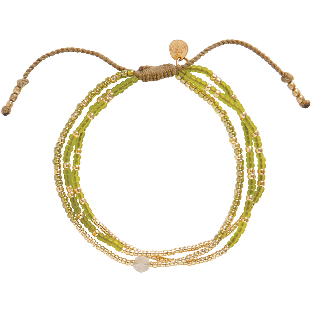 Sensation Moonstone Gold Colored Bracelet