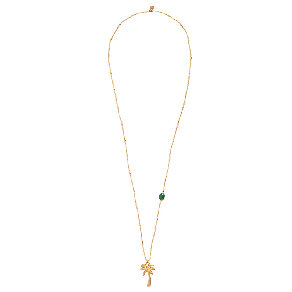 Passionate Aventurine Gold Colored Necklace