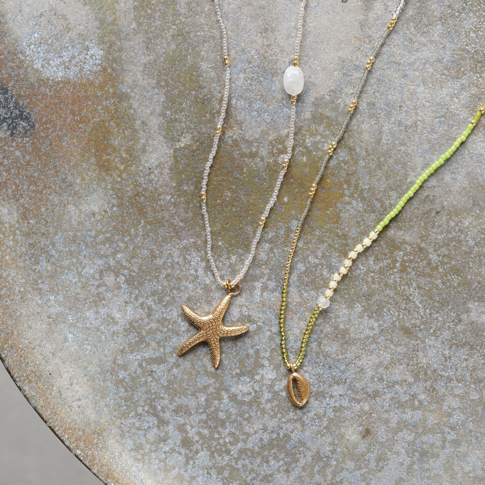 Adventurous Moonstone Gold Colored Necklace