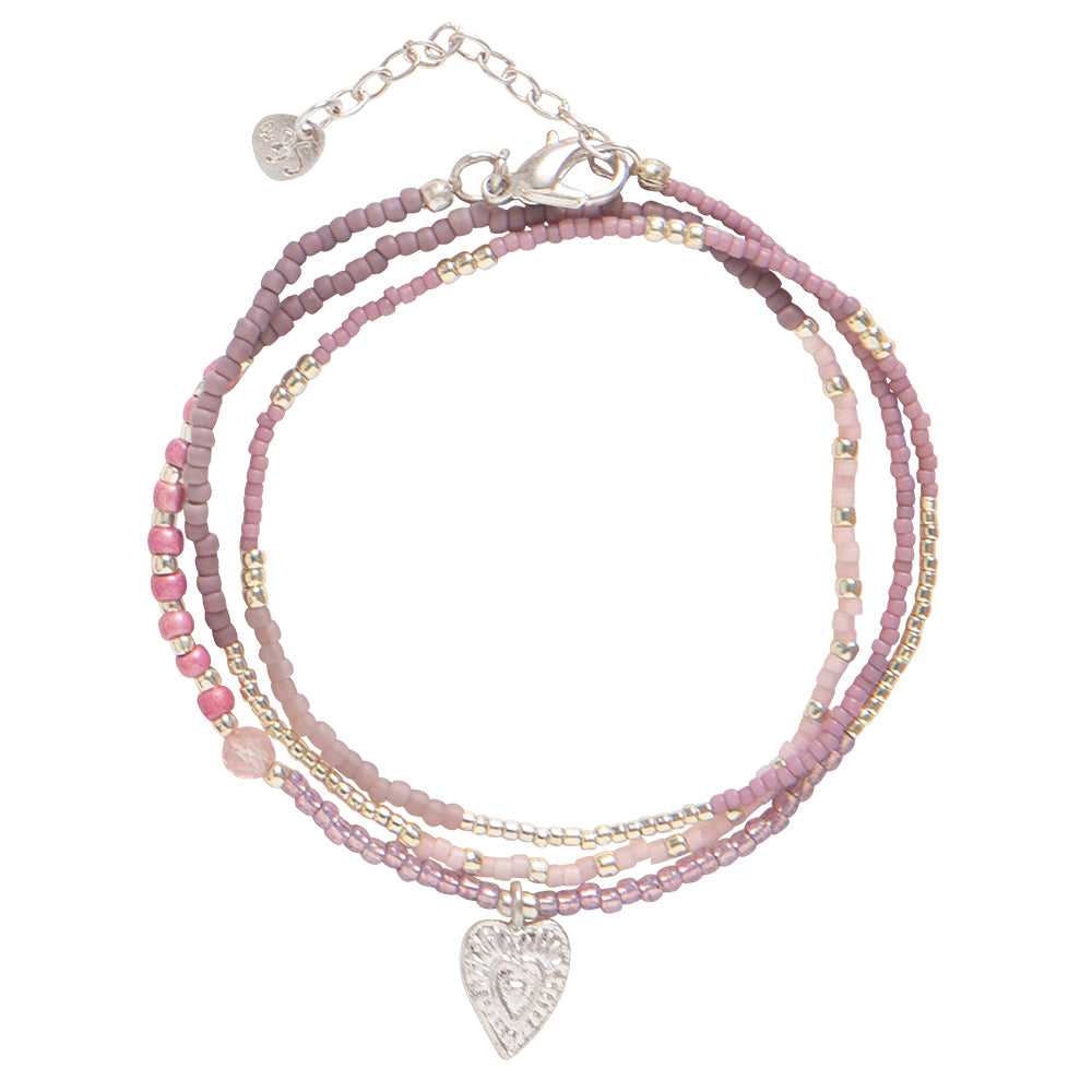 Adventurous Rose Quartz Silver Colored Necklace