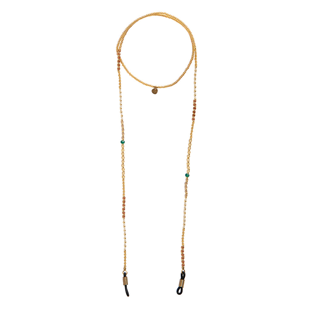 Coast Aventurine Gold Colored Glasses Cord