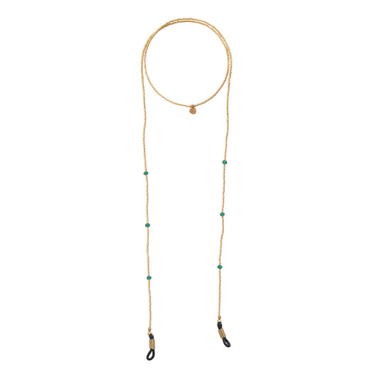 Shore Aventurine Gold Colored Glasses Cord