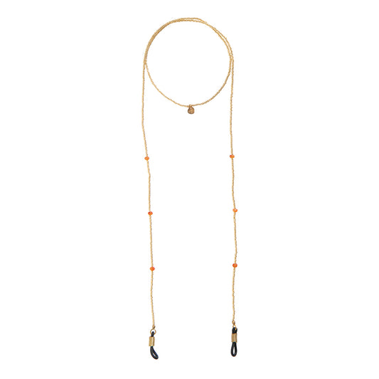 Shore Carnelian Gold Colored Glasses Cord