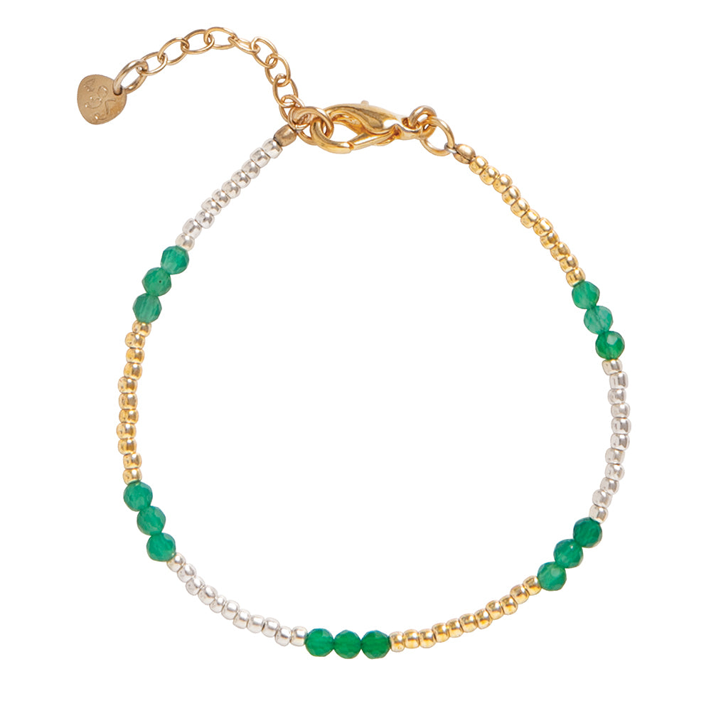 Serene Aventurine Gold Colored Bracelet