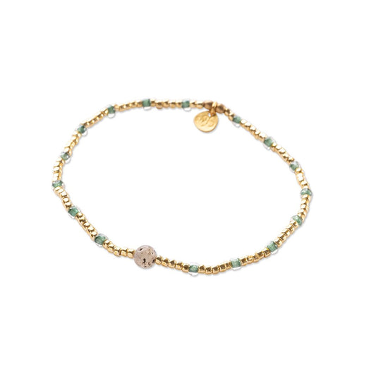 Clever Labradorite Bracelet Gold Colored